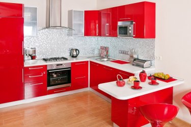 Küche Rot Shutterstock