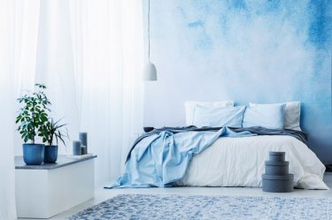Schlafzimmer Blau Shutterstock